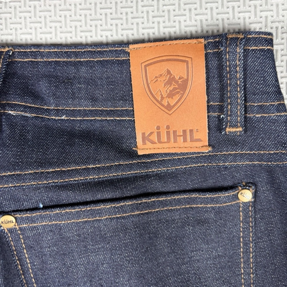 Kuhl Men's 31x34 Klassik Fit Dark Wash Kontrol Denim Blue Jeans New w/o Tags - Picture 2 of 13